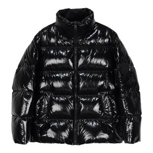 MOST/姆氏德黑色亮面短款羽绒棉服外套冬季保暖面包服C44337229