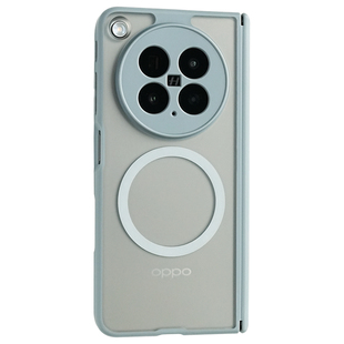 米斯登适用OPPO FindN6肤感磨砂全包手机壳n5折叠屏镜头中轴双边框前后磁吸保护套简约透明高档软边防摔新款s
