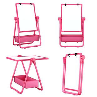 普象家用儿童画板U型白板写字板支架式可升降折叠办公磁性双面小黑板墙贴立式白板教学培训大黑板告示板展板