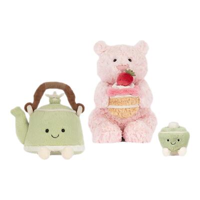英国Jellycat快乐灵感套装CAFE系列毛绒玩具娃娃玩偶公仔生日礼物