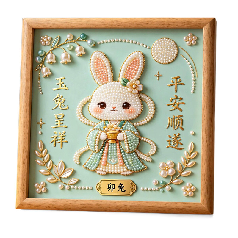十二生肖儿童益智带框钻石绣
