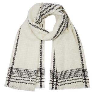 Riotlily/艾特里里条纹设计绵羊毛围巾送女友新年礼物