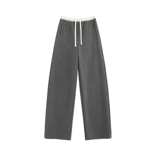 【苍梧】加绒加厚免打理立体拼腰软糯亲肤保暖抽绳休闲裤-Z2956