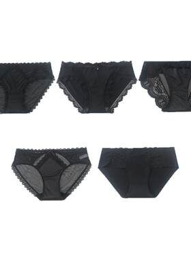 甜心少女新款黑色系列棉裆女内裤