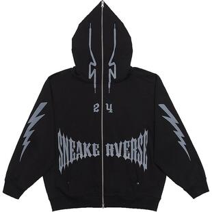 安踏SV丨街头潮流重磅连帽开衫卫衣外套男印花休闲上衣152541704V