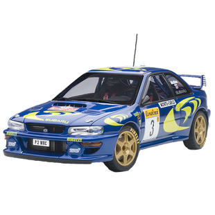 AUTOart奥拓1:18斯巴鲁WRC 1997仿真赛车收藏车摆件 合金汽车模型