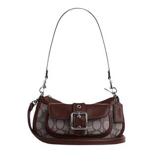 【自营】COACH/蔻驰Ashton 20 银扣提花品牌徽标单肩包小号女款