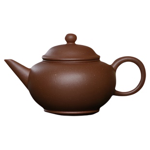 陈壶引流品 水平紫砂壶 红皮龙 黄金段 朱泥半手工制适合一人喝茶