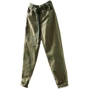 休闲裤女2026新款今年流行爆款超火春小个子巨好看弹力显瘦小脚裤