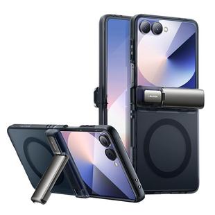 i-Blason 适用三星Galaxy Z Flip7折叠手机壳带支架钢化玻璃膜全包强磁吸保护套5G迷你硅胶tpu硬壳防摔2025新