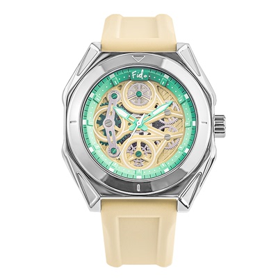 fidodido七喜小子机械风手表男女时尚潮流手表镂空夜光情侣表腕表