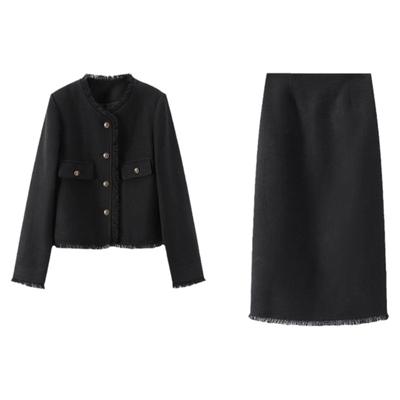 流苏千金风气质套装两件套