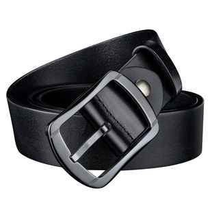 180天过敏包退 陶瓷扣防金属过敏皮带男真皮头层牛皮腰带非金属