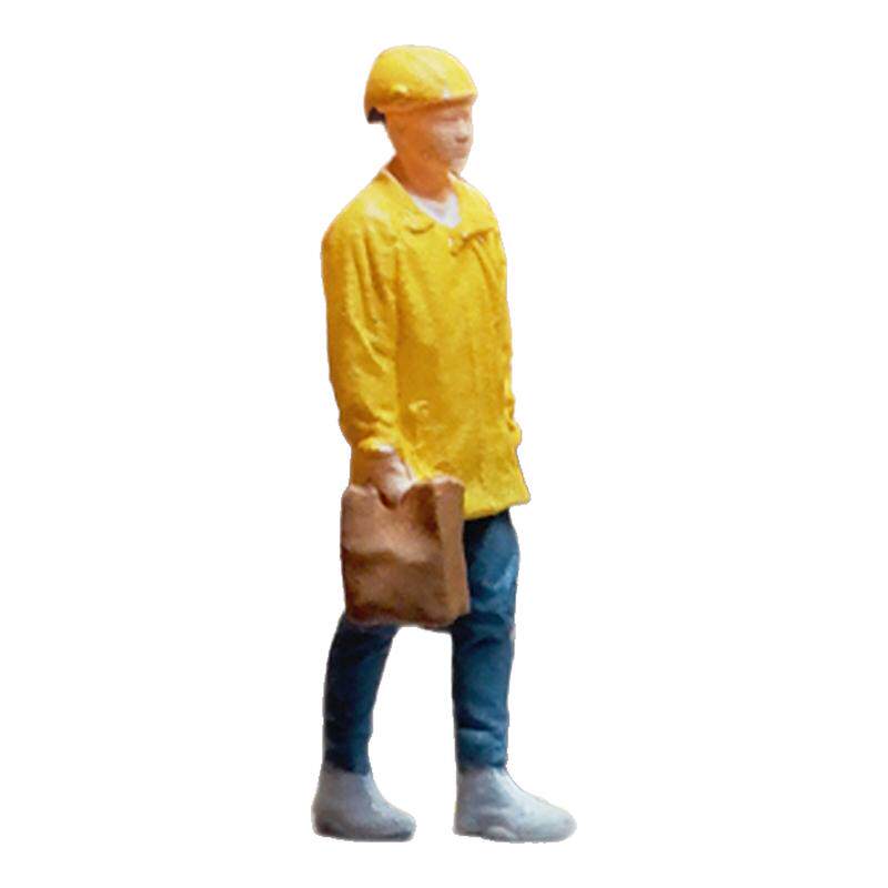164微缩人偶美团外卖员场景手办