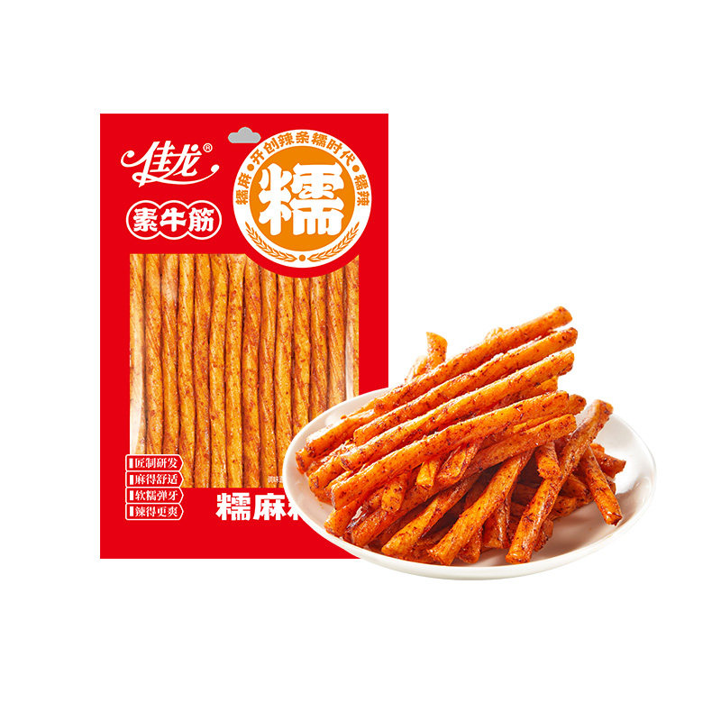 佳龙素牛筋辣条麻辣味休闲零食