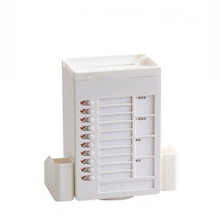 旋转自律打卡器笔筒小学生每日学习计划表儿童奖励记录表好习惯养成成长打卡板寒假时间管理神器孩子的积分卡