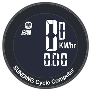 589无线骑行装备码表公路山地车骑行配件中文夜光防水里程速度计