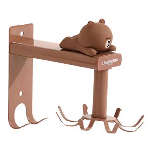 厨房旋转挂钩壁挂式多功能勺子铲子置物架厨具收纳神器免打孔挂架