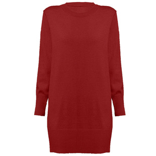 加厚羊绒毛衣女宽松外穿春秋冬大款上衣针织打底内搭中长款羊毛衫