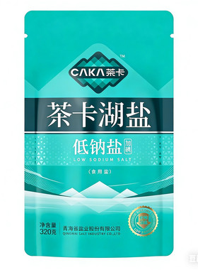 青海茶卡湖盐加碘低钠盐食用盐巴健康减钠盐家用老人宝宝官方正品