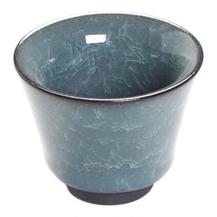 捡漏清仓陶瓷功夫茶具开片黑冰花主人茶杯子品名杯遇水化冰小茶碗