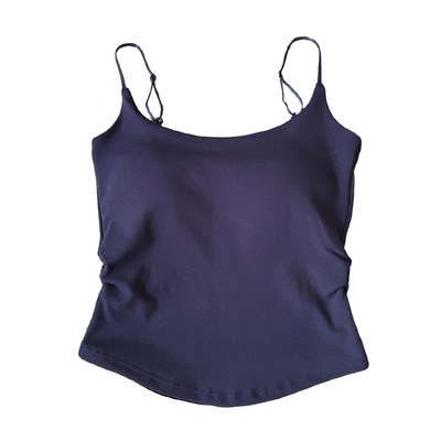 性感褶皱收腰显瘦无痕小吊带背心