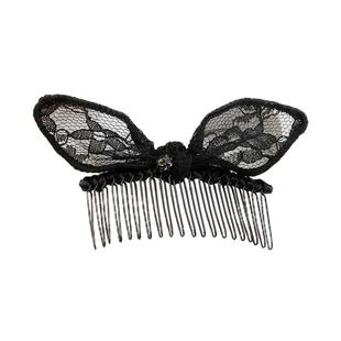 兔耳朵发梳刘海梳卡发饰韩国倒插梳发夹子发卡发插日韩头饰成人女