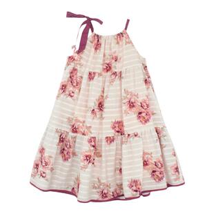 大耳象女童大花吊带连衣裙夏季新款女孩时尚甜美风