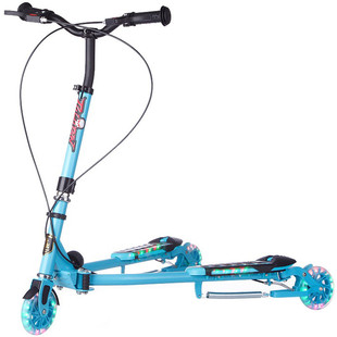 21st scooter蛙式车 儿童滑板车三轮剪刀车龙行车折叠滑行摇摆车