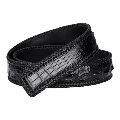 皮带男泰国真鳄鱼肚皮裤腰带无头