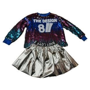 中小学生啦啦队表演服幼儿园团体舞儿童运动会服装嘻哈街舞架子鼓