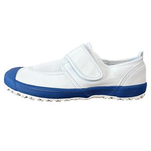 日本教育鞋魔术贴女鞋学生校园小白鞋儿2026新款软底防滑帆布鞋子