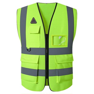 防静电马甲工作服反光安全背心中国石化加油站工地防护荧光黄定制