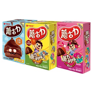 好丽友蘑古力蘑菇力黄油巧克力味饼干食玩童年零食官方旗舰店