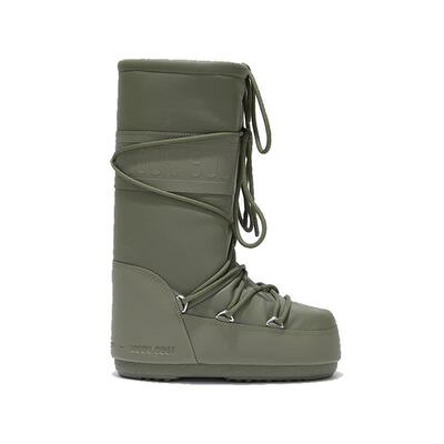 Moon Boot经典款男女同款不分左右绿色ICON橡胶高筒雪地靴