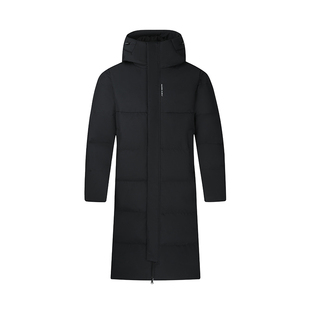 361长款羽绒服男女同款2025冬季保暖连帽加厚羽绒户外冬装外套男