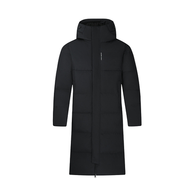 361长款羽绒服男女同款2025冬季保暖连帽加厚羽绒户外冬装外套男