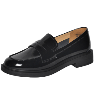 REEMOOR睿慕秋冬新款商场同款软底通勤真皮乐福鞋厚底小皮鞋女