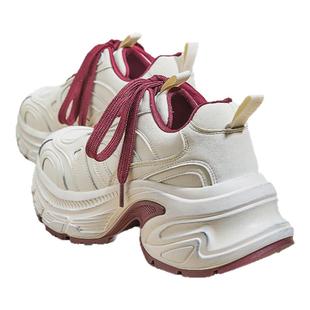 达芙妮厚底老爹鞋女款2026春季新款增高轻便显脚小爆款休闲运动鞋