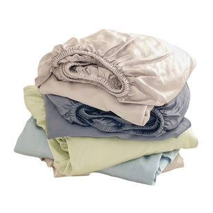 花花造梦 夏日凉爽进口天丝床单床笠纯色单件床垫罩舒适百搭