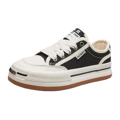 人本透气轻便厚底运动休闲帆布鞋