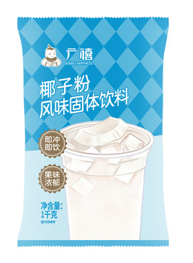广禧速溶椰浆椰子粉1kg摆摊商用