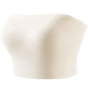 加绒抹胸内衣女婚纱无肩带背心冬蛋白绒保暖礼服内搭上衣打底裹胸