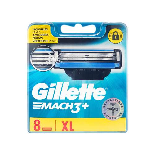 【自营】Gillette/吉列MACH3 锋速3剃须刀头 3层刀片8刀片装