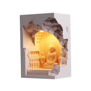 余尘石膏壁灯感应夜灯墙角内嵌灯佛龛氛围灯走廊转角嵌入式壁灯