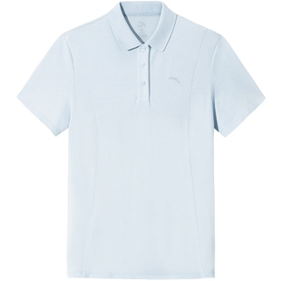 安踏POLO衫女短袖公主线夏季新款快干棉翻领透气休闲T恤正肩上衣