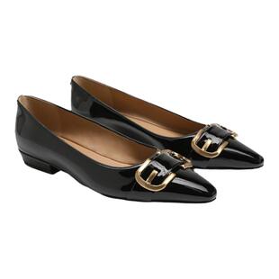 SAM EDELMAN山姆爱德曼春休闲复古方头黑色平底鞋单鞋女鞋JETT