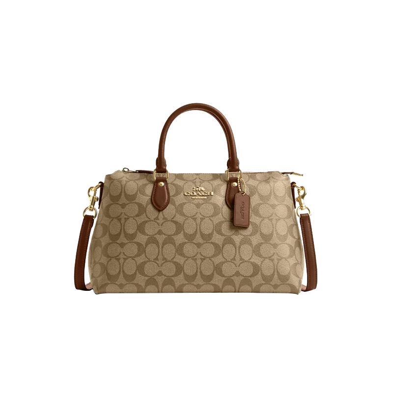 【自营】COACH/蔻驰女士GEORGIA系列老花手提包单肩包斜挎包