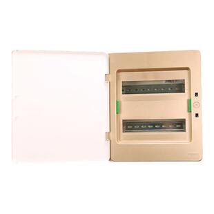 施耐德暗装配电箱明装8/24/16/36位回路明装白金色金属强弱电布线