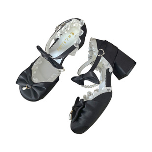 魔女日记原创正品学生洛丽塔单鞋中跟优雅凉鞋lolita小皮鞋女夏